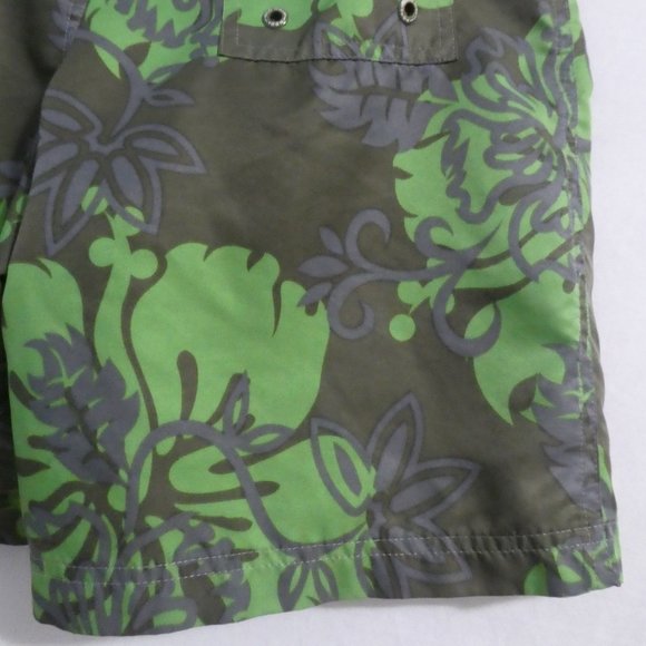 OLD NAVY | size 10 | Tropical Plant Swim Shorts | Mesh Lining - Picture 13 of 15